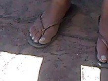 Feet of the daughter of my boos.