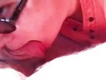 Amateur canadiense BBW chupando polla