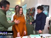 Wanksgiving de FreeUSe: tres pollas, una milf