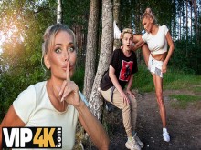 Mommy4k. Terminar terminó como montando una gran polla y un coño maduro lamiendo. Sexo caliente con Malusha e Moon Imp