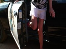 al aire libre - MILF rubia sexy y sucia caliente