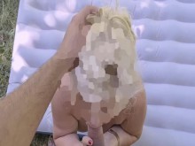 PORNO DE ABUELA AMATEUR: ABUELITA CASADA TRAGANDO CORRIDA ANAL A BOCA CAM2 1of4