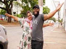 Abuela gorda con vientre áspero follada por el culo en mi furgoneta