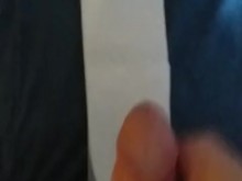 Cumming en mis pantalones deportivos Nike azules