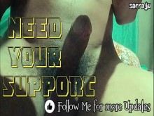 Niño indio haciendo trabajo de manos para satisfacción