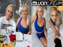 Cita romántica y lluviosa con la sexy Elana Bunnz