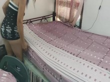 Chica De La Limpieza Le Doy Una Propina Por Servicio Completo Me La Follo y Como Grita Buena Corrida