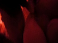 Milf caliente Laylana es escupida para Navidad