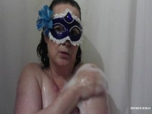 Diversión en el baño de burbujas