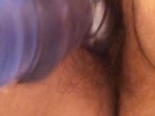 BBW Madura MILF Azul Vibrador Jugar